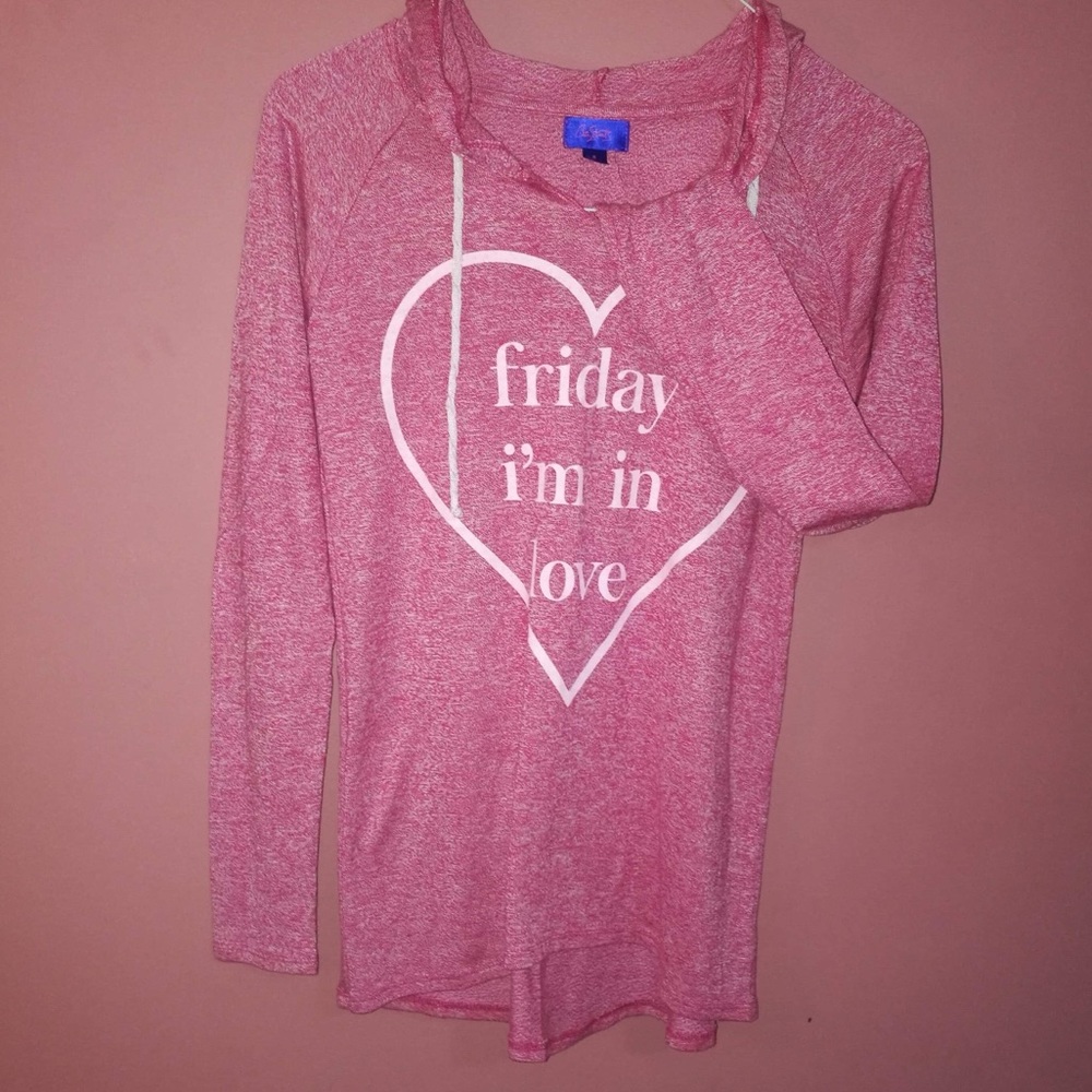 City Streets hoodie Pink T-Shirt long sleeves